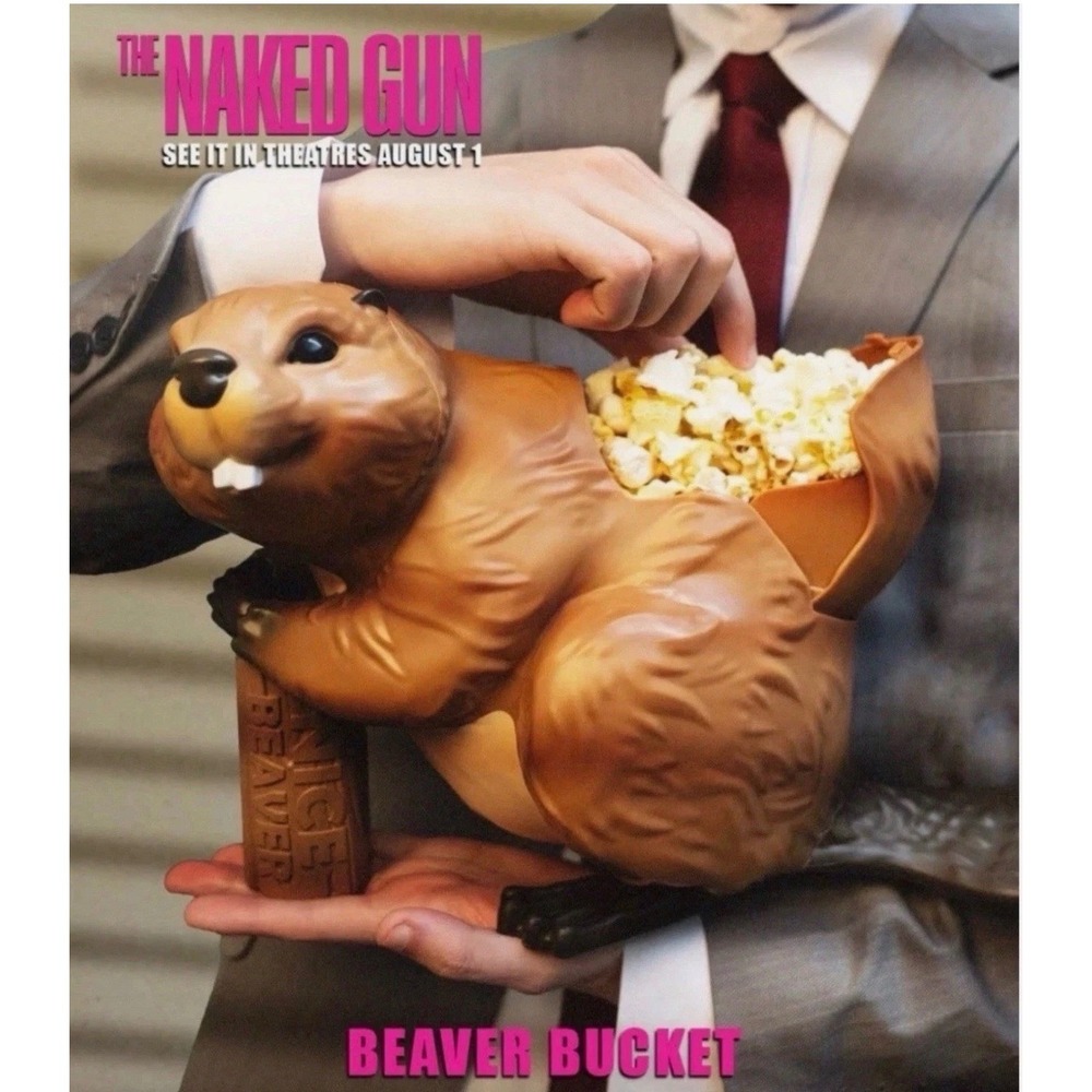 The Naked Gun Popcorn Bucket from Regal Movie Theater - Beaver